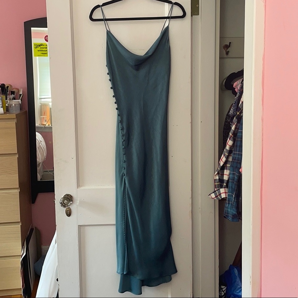 NWT Teal Zara slip dress